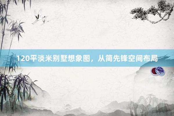 120平淡米别墅想象图，从简先锋空间布局